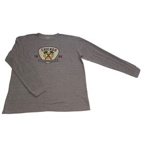 Wright & Ditson Chicago Blackhawks Mens XXL Gray Long Sleeve T-Shirt NHL 1926